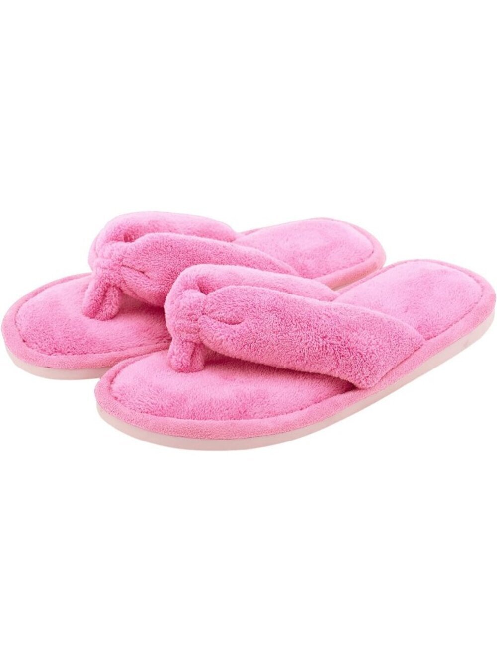 Women's Pink Indoor Memory Foam Soft Faux Fur Nonslip Open Toe Fit Slipper Shoes